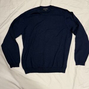 Brooks Brothers Men's Navy Crewneck Sweater